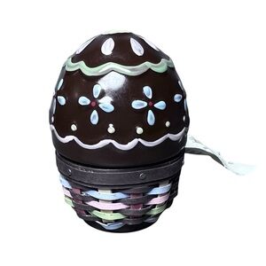 Longaberger NEW 2012 Collectors Club Miniature Sweets Chocolate Egg Basket